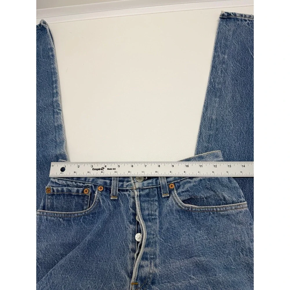 Vintage Levi's 501-0117 USA Jeans 31x31 DEVS Wash Em Hot Tag 1983 Distressed